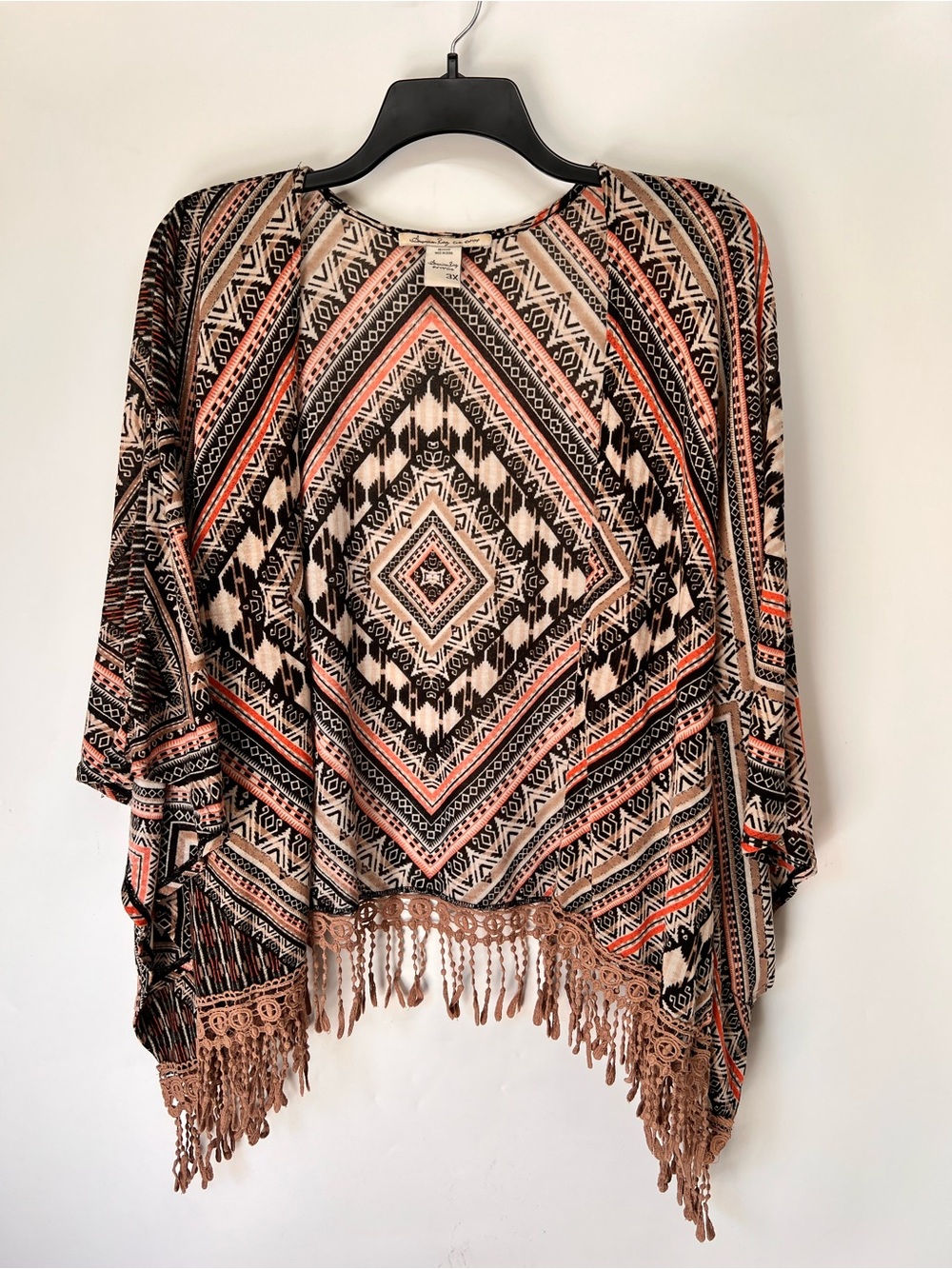 American Rag Southwest pattern open-front kimono